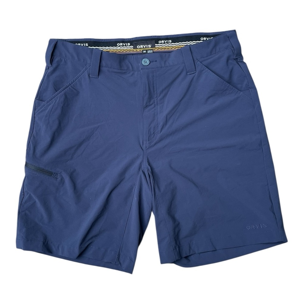 Orvis Men's 36” Waist Blue Shorts Fly Fishing 8.75” Inseam